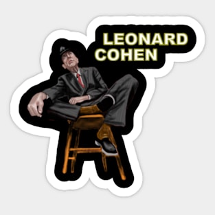 Leonard Cohen Sticker